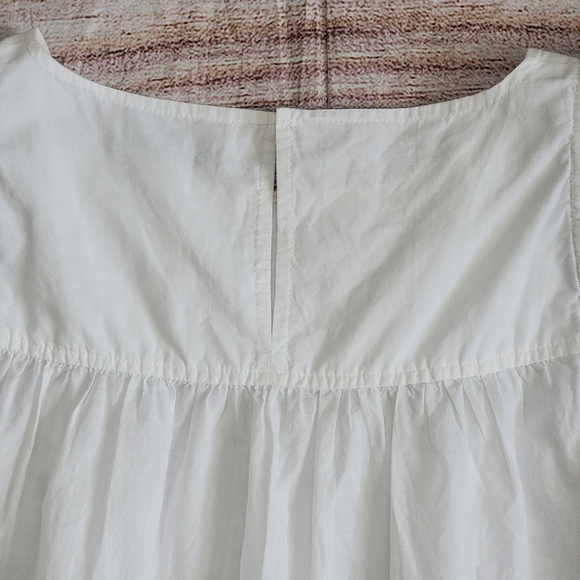 Madewell Eyelet Ruffle Sleeve Top 0 - Picture 7 of 12